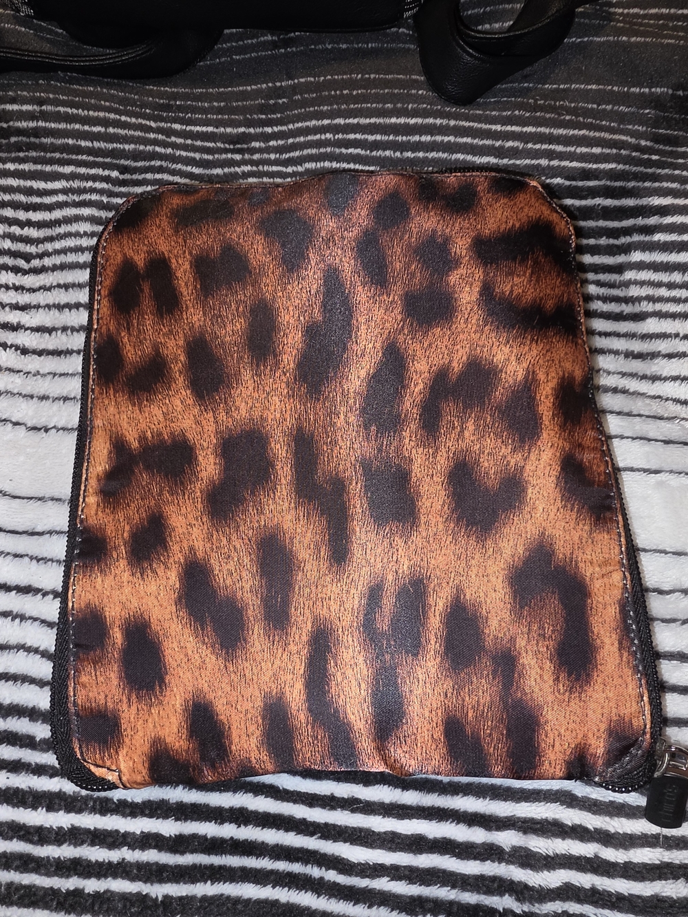 Chico's Leopard Print Brown and Black Tote